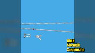 Juego de suspensión preformada de 80 kN de acero galvanizado