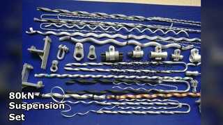 Juego de suspensión de servicio pesado Carga de 80 kN